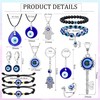 SAILIMUE 15Pcs Evil Eye Necklace for Women Men Evil Eye