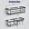 Alyvisun Pack of 2 Shower Shelves Large Capacity with Strong