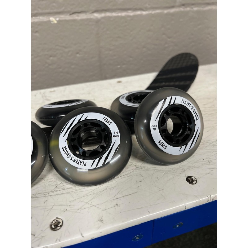 Player's Choice Indoor Roller Hockey Wheels 80mm Ginos 74A Single