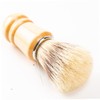 FOMIYES 2pcs Shave Brush Set Men's Shaving Tool Wood Handle