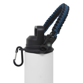 One MissionX Paracord Handle Compatible with Yeti Rambler 36oz 26oz 18oz 12oz 46oz Water Bottles, Durable Carrier Strap - Holder(Diamond Teal/Comp+Starter)