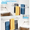 Double Towel Racks for Bathroom, 24 inch Double Towel Bar,