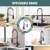 Kitchen Faucet with Pull Down Sprayer, Hurran Commercial Stainless Steel