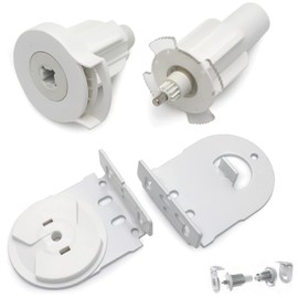 XKMT- 38mm Heavy Duty Sun Shade Roller Blind Control/Ends/Fittings Spares/Repair Kit [P/N: ET-BLIND-I-181-WHITE]