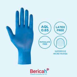 Bericah, Sensinitryl Powder Free Nitrile Gloves - Medium (Pack of 100)