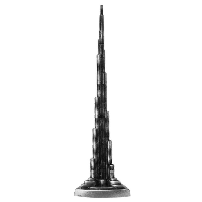 Aqur2020 Burj Khalifa Tower Model Alloy Miniature Dubai Tower Model
