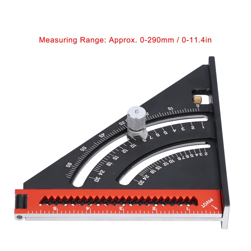 Folding Triangle Square Adjustable Positioning Magnet Goniometer Woodworking Scribe Tool
