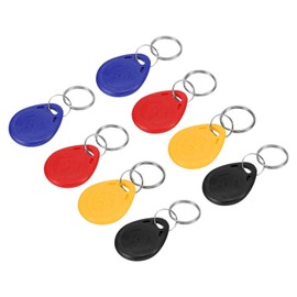 MECCANIXITY ID Card Key Fobs Set RFID Proximity 125KHz Read Only Contactless Token Tag for Door Entry Access Control 20 Pack 4 Colors
