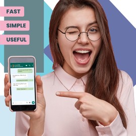 MESSAGENES | Customizable Whatsapp QR and NFC Sticker | Customer Service | 1 Unit 12x8cm Sticker | Connect with Your Customers on Whatsapp | Solution for Receptions