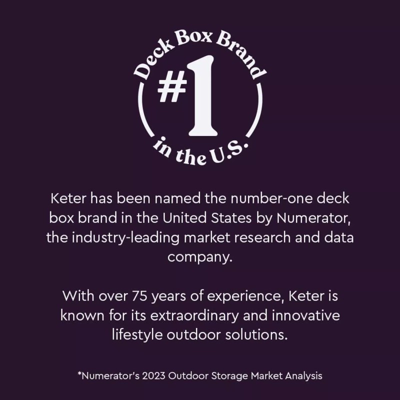 Keter Kentwood 92 Gallon Resin Deck Box-Organizati