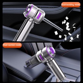 ZUSKYZU Mini Vacuum Cleaner, 4 in 1 21000PA Brushless Car Vacuum &210000RPM Air Duster 9000mAh Battery Air Blower Wireless Handheld Vacuum for Car,Office and Home