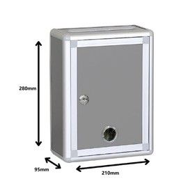 siawadeky Conference Box with Key Waterproof Lightweight Large Capacity Box Easy to Carry Piggy Bank Post Box Election Box Proposal Box Recovery Box Election Office Store Survey Box School Company Store Event