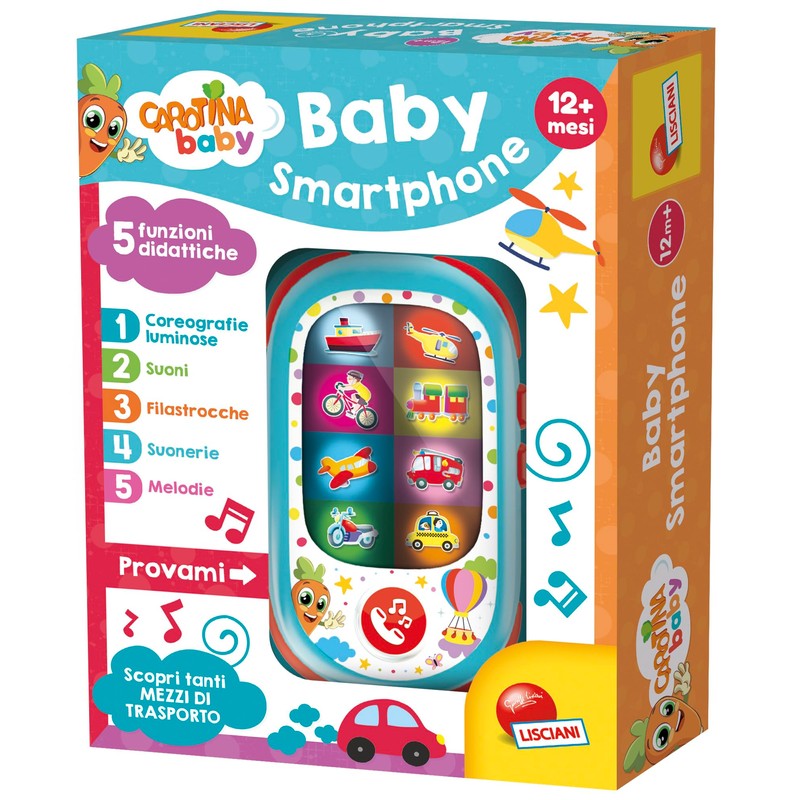 Lisciani Giochi - Carotina Baby Smartphone led, 111343