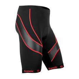 Santic Men's Cycling Shorts Biking Bicycle Bike Pants Half Pants 4D Coolmax Padded Bike Shorts