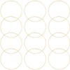 NUOBESTY 12Pcs 6 Inch Dream Catcher Rings Gold Metal Craft