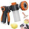 High-Pressure 8-Pattern Hose Nozzle with Soap Dispenser