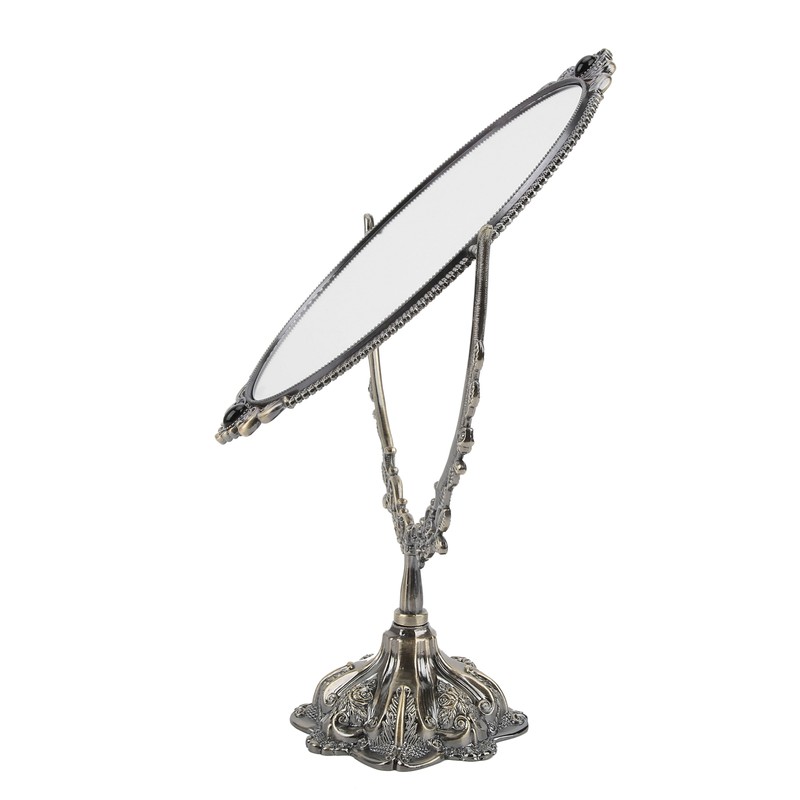 MakeUp Mirror EuropeanStyle Metal Retro DoubleSided Mirror for Bathroom Bedroom