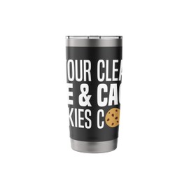 Clear Your Cache & Cookies Funny IT Computer Geek Tech Nerd Stainless Steel Insulated Tumbler