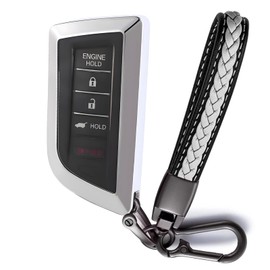 YaSeim Soft TPU Car Key Fob Cover Protector Compatible with 2022 2023 Acura MDX RDX (Silver-for 5 Buttons)