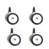 WYI Baby Walker Wheels Replacement Parts, 2'' Plastic Rubber Wheels