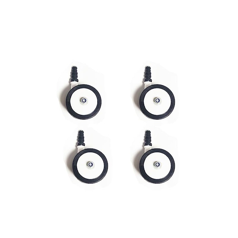 WYI Baby Walker Wheels Replacement Parts, 2'' Plastic Rubber Wheels