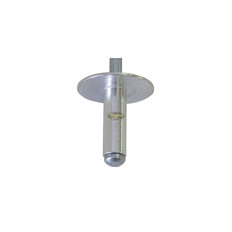 Bryke Fasteners Large Head Aluminum Mill Rivets Pop Rivet 50ct