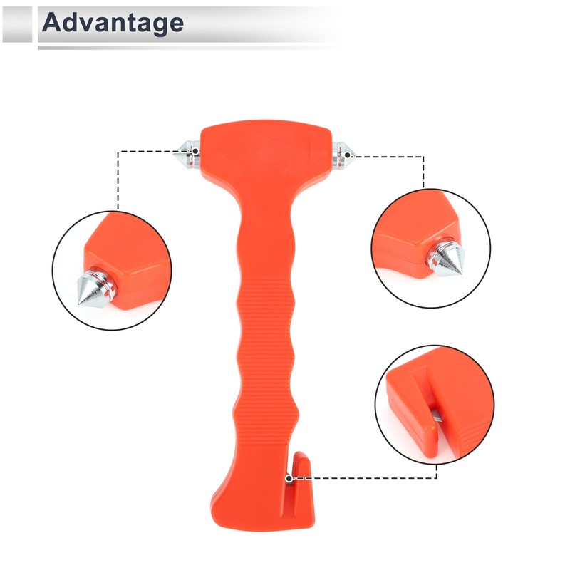 RATCHROLL Universal Car Safety Hammer Glass Breaker Urgent Escape Tool