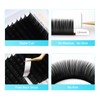 NAGARAKU Flat Pineapple Split Tip Eyelash Extensions Matte Black False