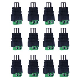 Xwell RCA Female to AV Screw Terminal for Small Audio Video Electronics Projects and CCTV Applications