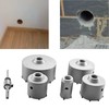 REETAI-FOUR 6Pcs SDS Plus Concrete Hole Saw Kits,Tungsten Carbide Wall