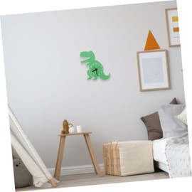 iplusmile Dinosaur Shaped Wall Clock for Silent Indoor Decor Easy to Read Numbers Fun Room Decoration for Home and School