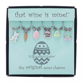 Wine Things 6-Piece Wine Glass Markers Wine Glass Charms Wine Glass Tags for Stem Glasses...