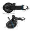 2pcs Heavy Duty Suction Cup Anchor with Securing Hook Tie