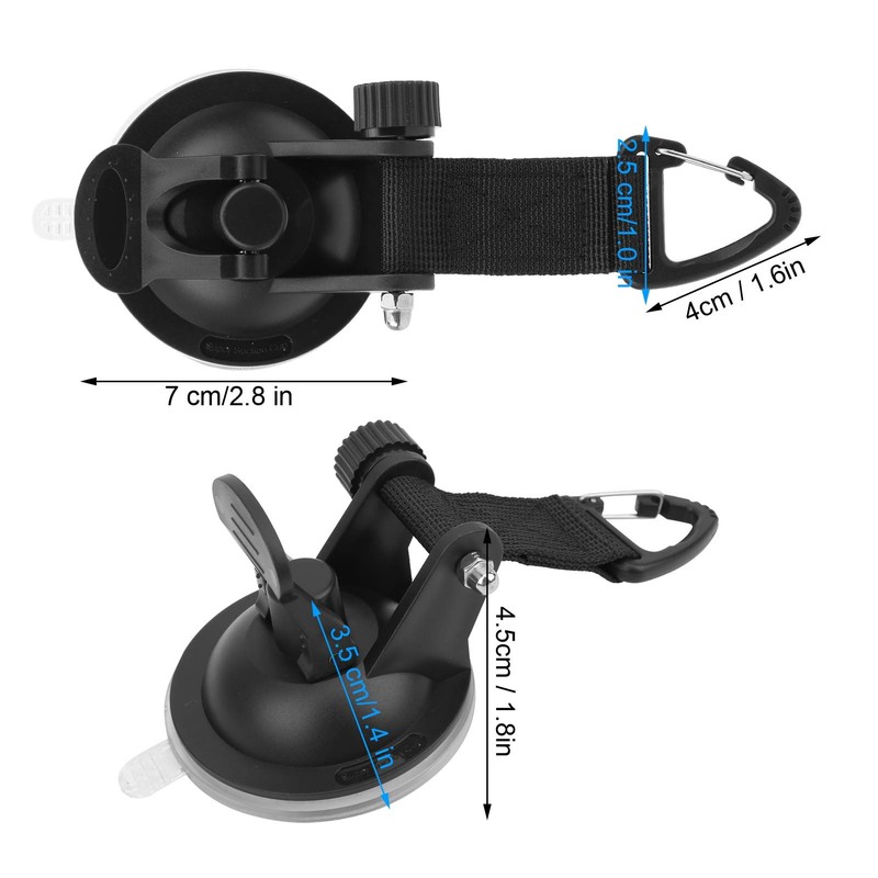 2pcs Heavy Duty Suction Cup Anchor with Securing Hook Tie