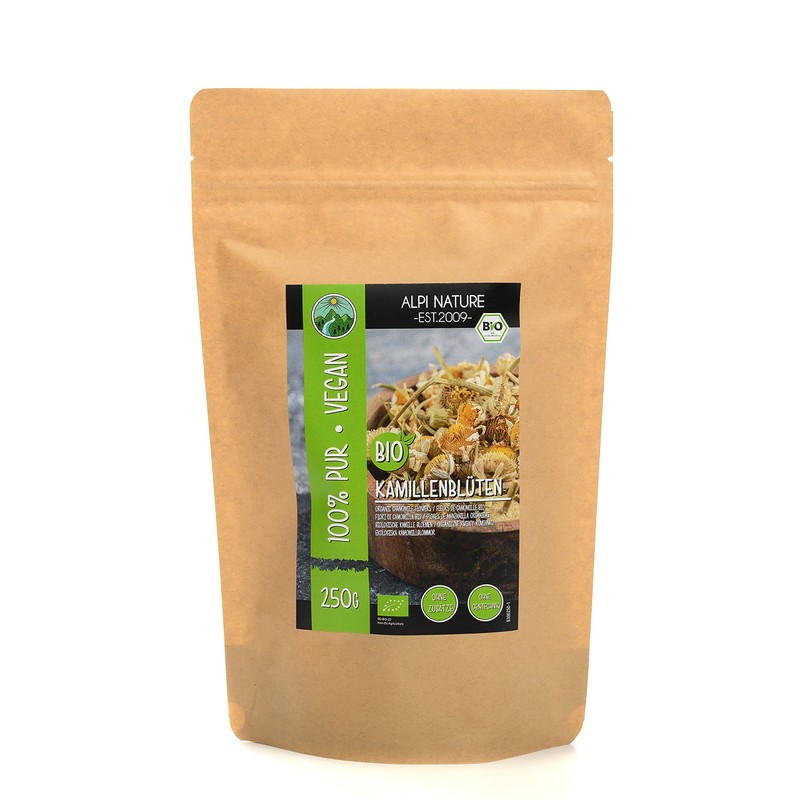 Organic chamomile loose tea (250g, 8.8oz), organic chamomile tea, whole