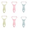 6 Pieces Peeler Ceramic Peeler 3 Color with Ceramic Blade