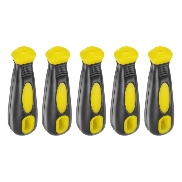 sourcing map 5pcs Rubber File Handle 4.25 Inch Round and
