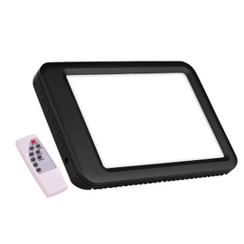 Portable LED Light Box with Natural, Adjustable Brightness 5000-35000 Lux, 3000-6500K Color Temperature, USB Powered, Bracket, Function, Memory Function, Versatile Mounting for Indoor, Tracing, Ph