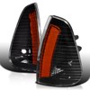 Spec-D Tuning Black Housing Clear Lens Corner Lights Compatible with