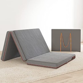 Sweetnight Folding Mattress Twin Size with Carry Bag, 4-Inch Foldable Mattress for Travel, Camping, Guest - Breathable Mesh Sides & Portable Mattress - Compact and Easy to Storage