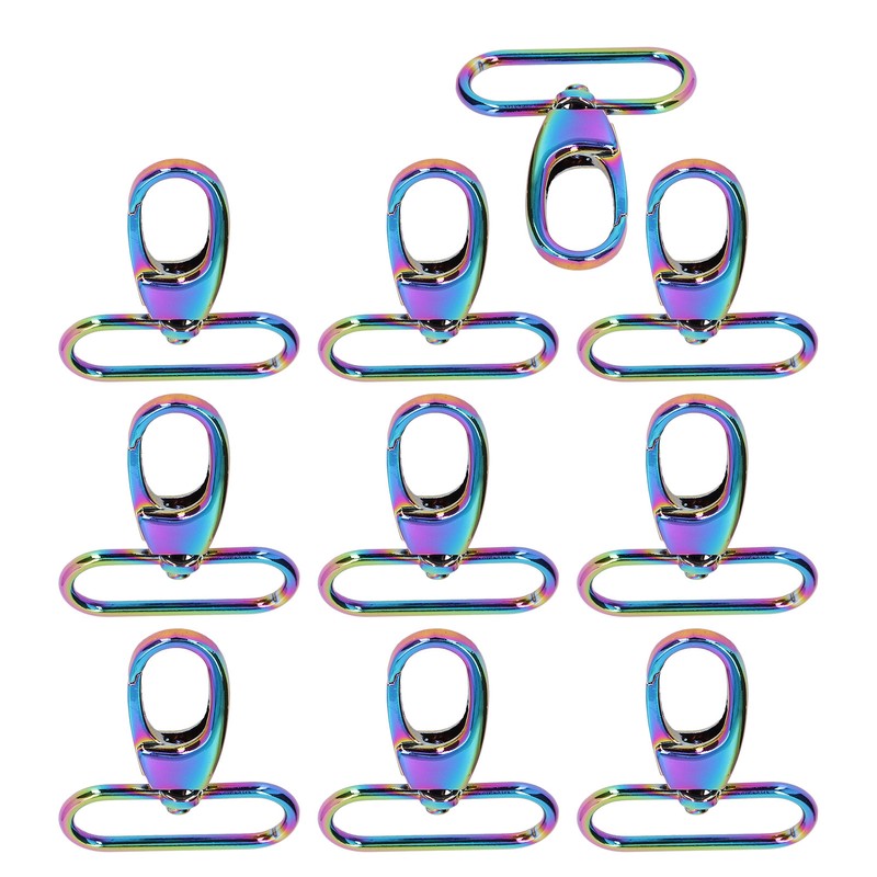 10Pcs Keychain Clasp 38mm Firm Rust Proof Bright Luster Simple