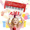 37 Key Upgrade Keyboard Piano for Kids Beginners Electronic Red