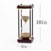 Large Hourglass Timer 60 Minute, Decorative Wooden Sand Timer with