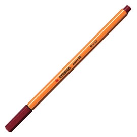 Stabilo stylo-feutres Point 88, 0.4mm Stroke Width Pack of 3, Dark Red