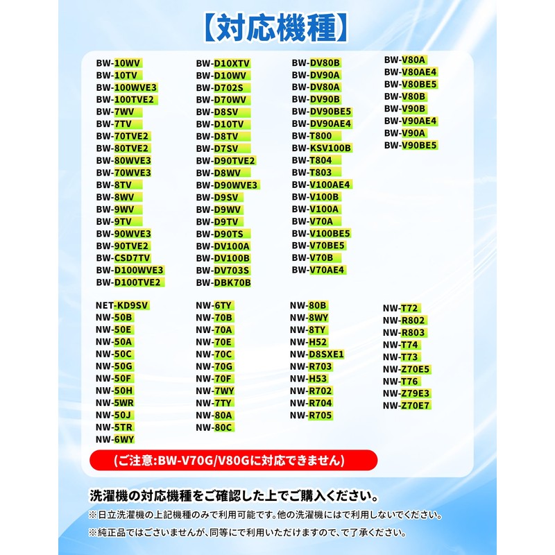 Hitachi Washing Machine Compatible Lint Filter Dust Net Hitachi Washing