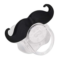 Chupetes Bigote Chupete 0-6 Meses Silicona Chupete Bebé Bigote Bebé Bigote, Mini Portátil Lindo Labios Barba Chupete Respetuoso Con El Medio Ambiente Material De Silicona De Grado (11 barba rizada)