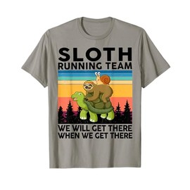 Funny Running-Shirt Sloth Running Team Women Men Kids Sloth T-Shirt