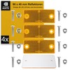4 Pack Orange 90 x 40 x 6.5mm Size 70mm