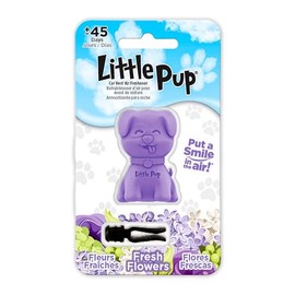 Little Pup 96635 Fresh Flowers Car Air Freshener Vent Clip Provides Long-Lasting Freshness in a Compact Design, Fights Odors for up to 45 Days, Cute Car Odor Eliminator, Non-Toxic, Pack of 1