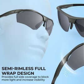 KastKing Tenmile Polarized Sunglasses for Men & Women, UV Protection,Sport Sunglasses Cycling Fishing Outdoor